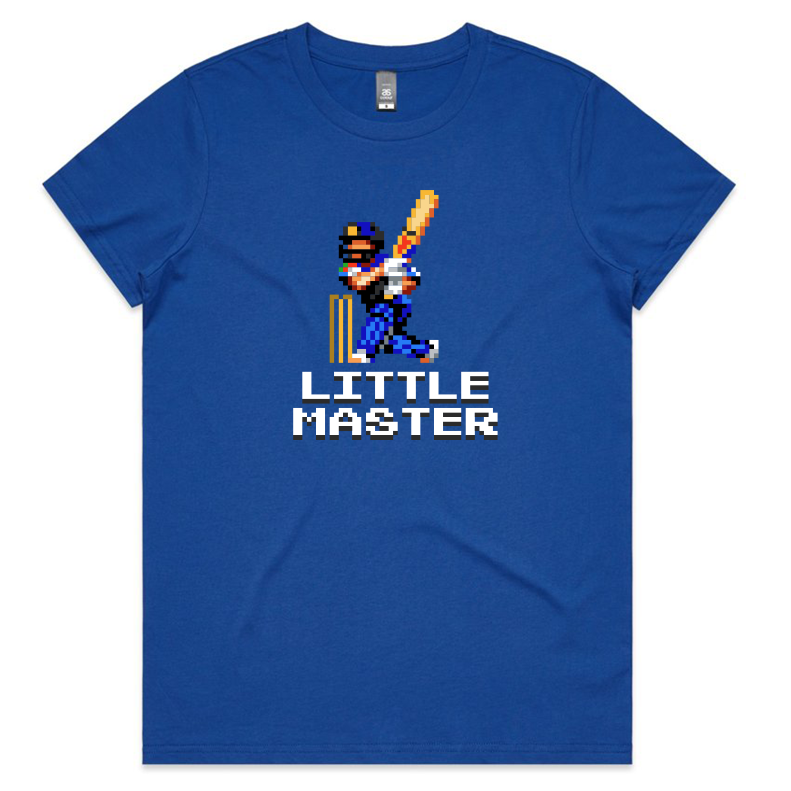 Little Master cricket blue t-shirt womens