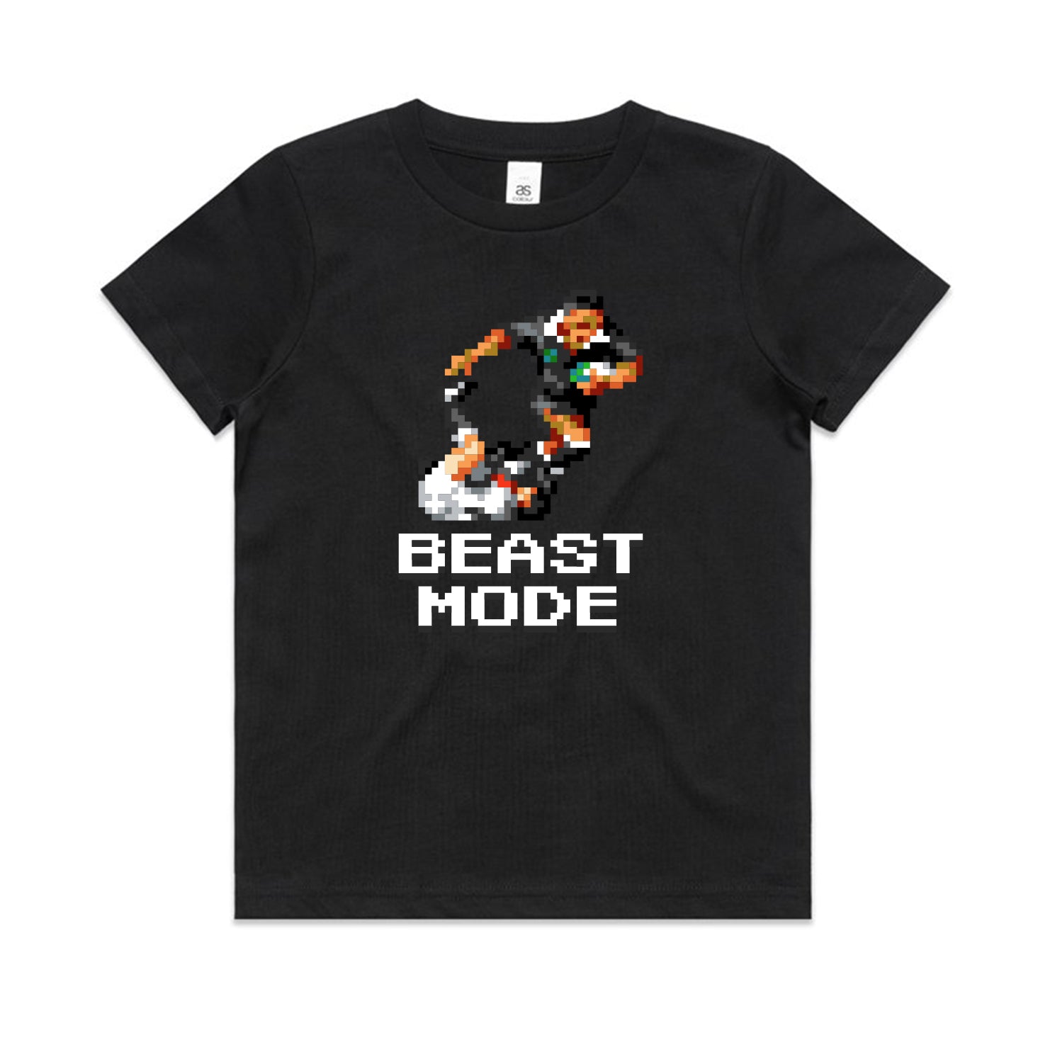 Beast Mode rugby  black t-shirt kids