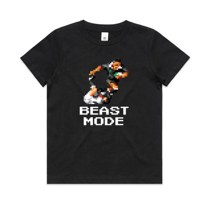 Beast Mode rugby  black t-shirt kids