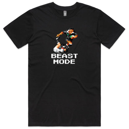 Beast Mode rugby  black t-shirt mens