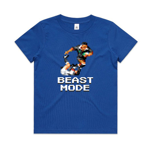 Beast Mode rugby blue t-shirt kids