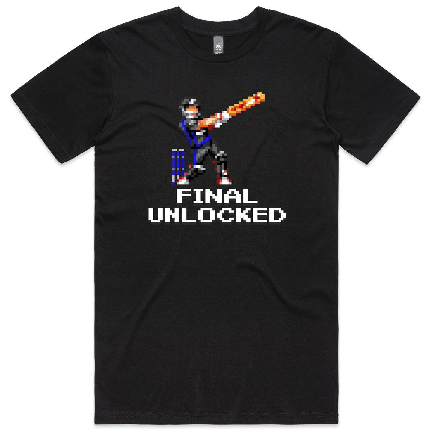 Final Unlocked cricket black t-shirt mens