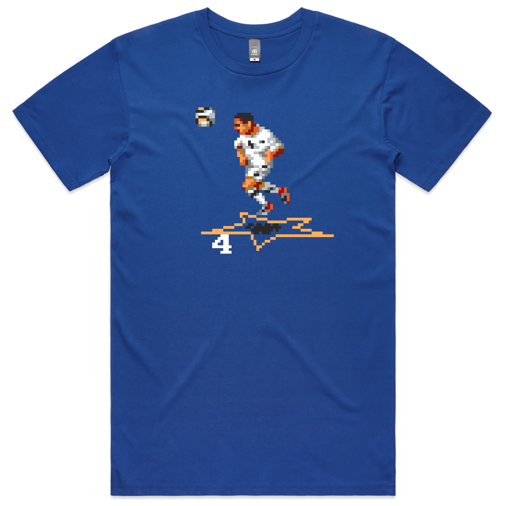 Goal! football/soccer blue t-shirt mens