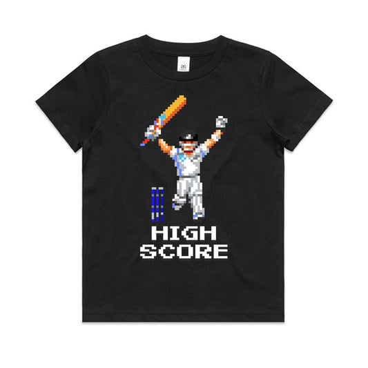 High Score cricket black t-shirt kids