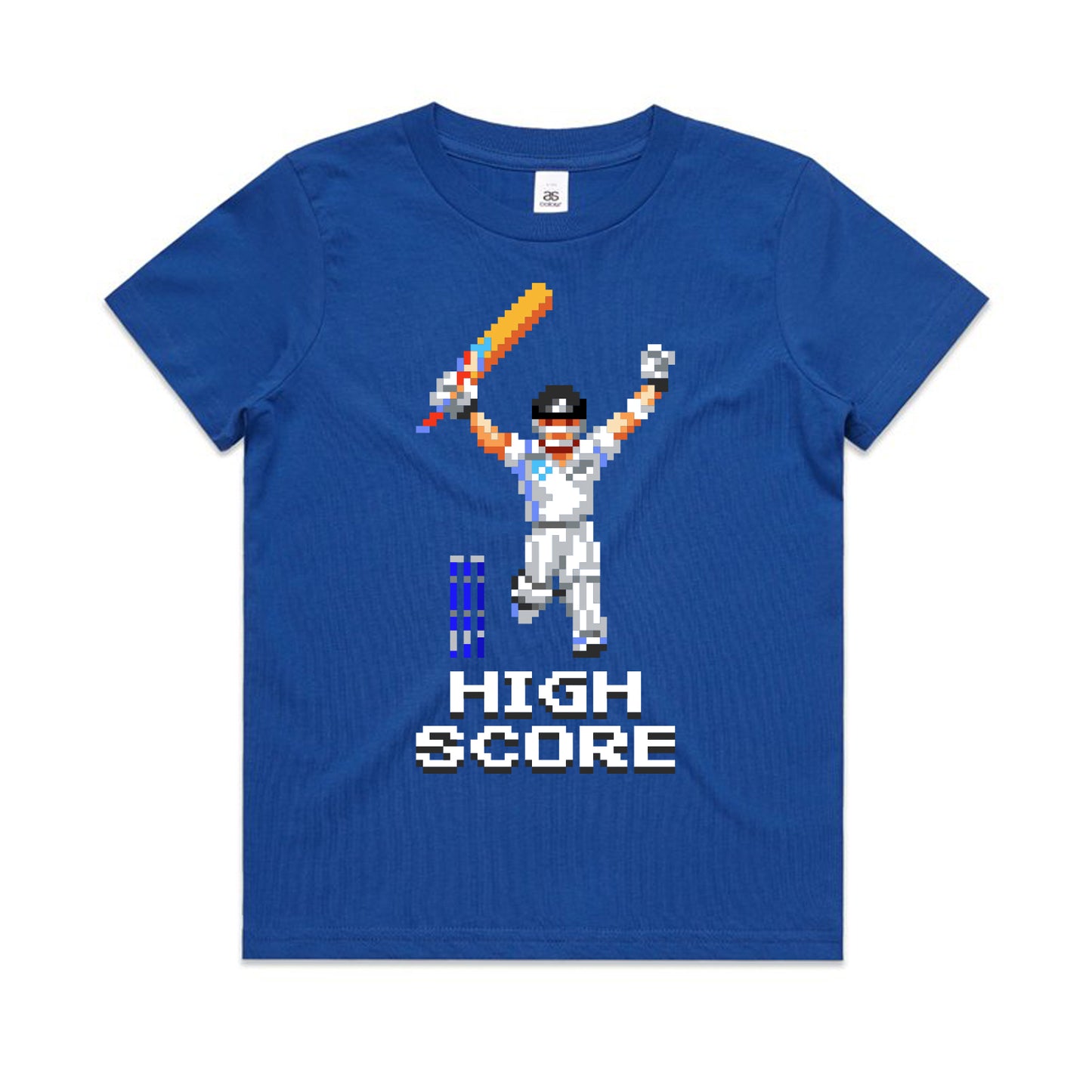 High Score cricket blue t-shirt kids