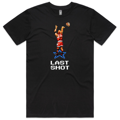 Last Shot Basketball black t-shirt mens