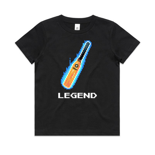 Legend cricket black t-shirt kids