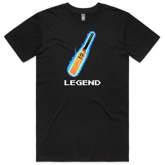 Legend cricket black t-shirt mens