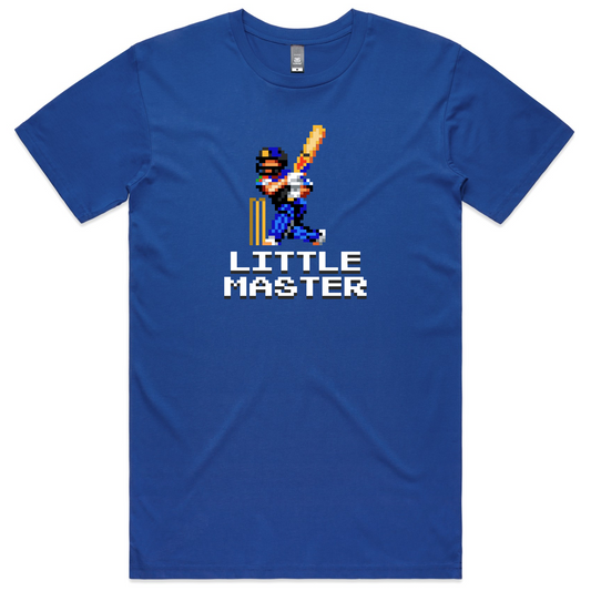 Little Master cricket blue t-shirt mens