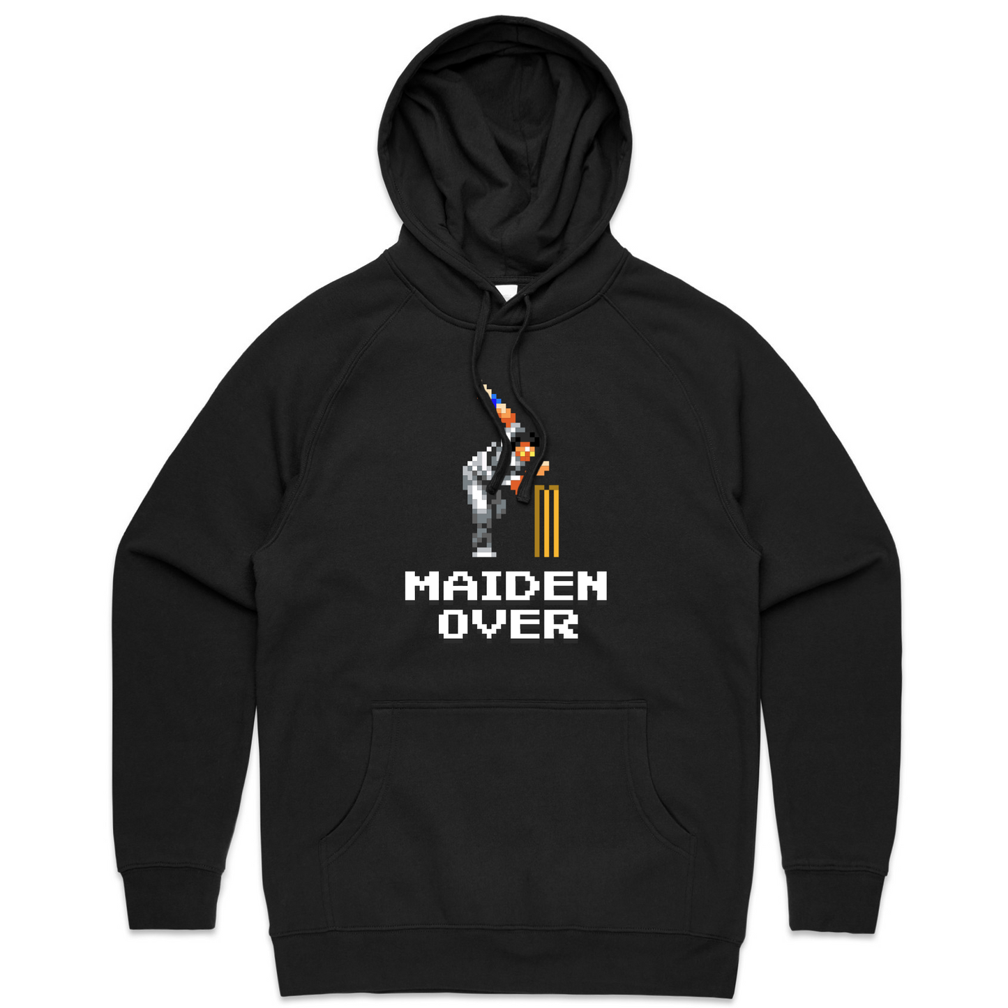 Maiden Over cricket black hoodie