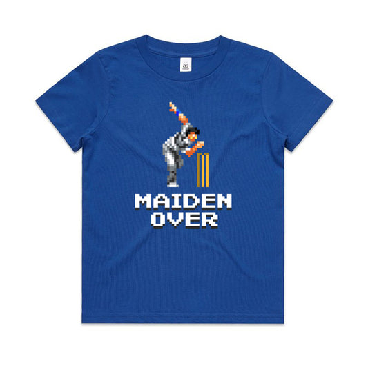 Maiden Over cricket blue t-shirt kids