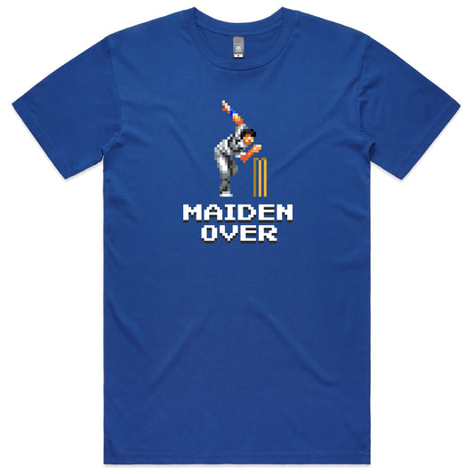 Maiden Over cricket blue t-shirt mens